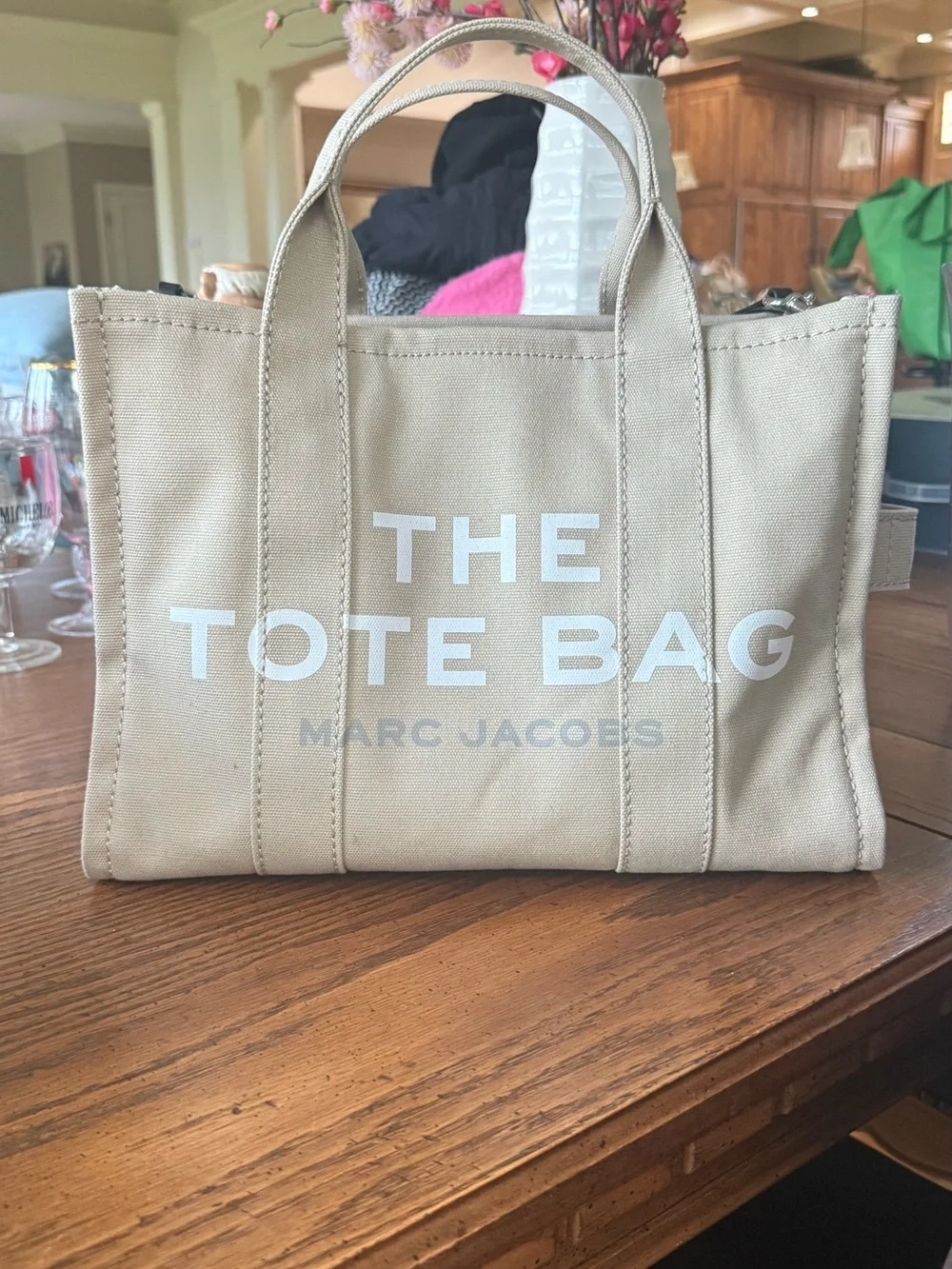 Marc Jacobs Medium Beige Canvas Tote - Picture 3 of 5